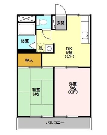 リバーサイド Bの物件間取画像